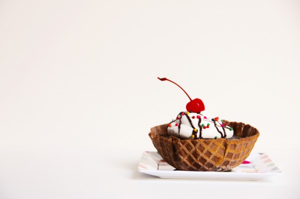 Waffle Bowl Mini Cakes Waffle Bowl Mini Cakes