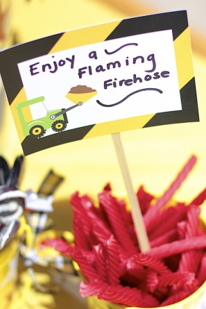 DIY Construction Birthday Candy Bar