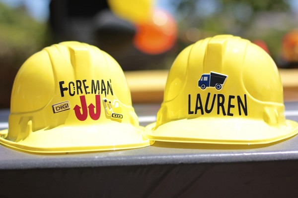 DIY Construction Party Hats