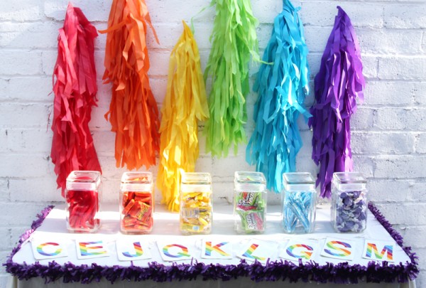 DIY Rainbow Candy Bar DIY Rainbow Candy Bar