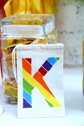 DIY Rainbow Favor Bags DIY Rainbow Favor Bags