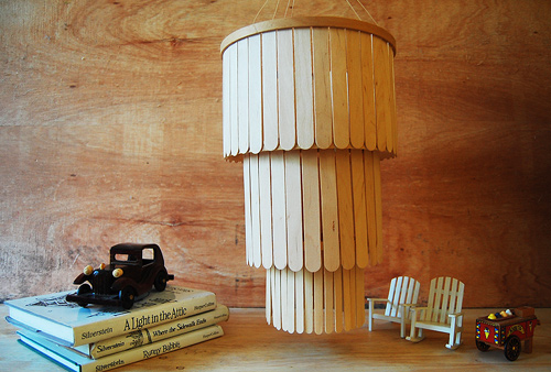 Popsicle Stick Chandelier Popsicle Stick Chandelier