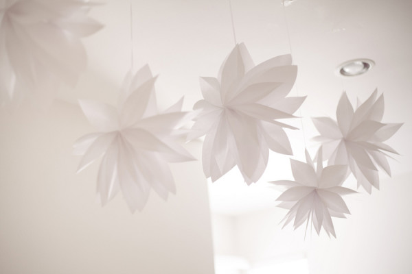 White Flower Ceiling Decor White Flower Ceiling Decor