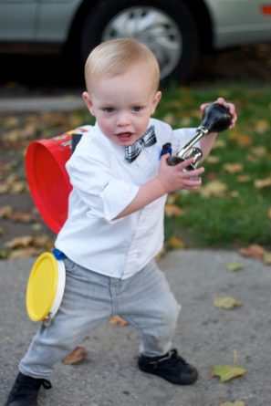 DIY One Man Band Toddler Costume DIY One Man Band Toddler Costume