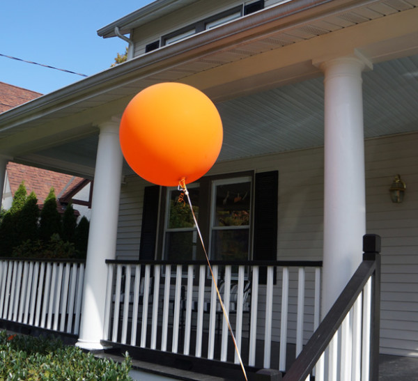 Big Orange Birthday Balloons Big Orange Birthday Balloons