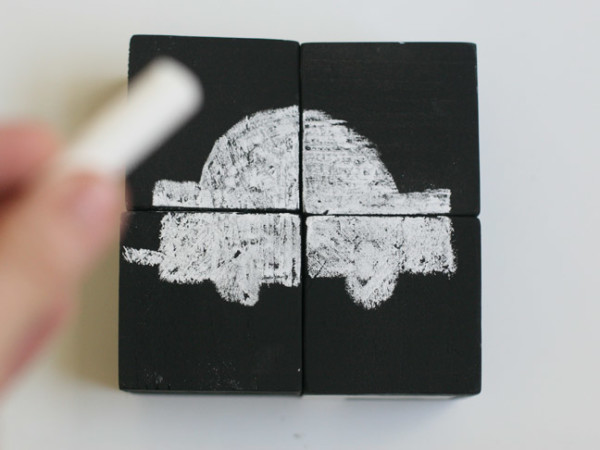 DIY Chalkboard Block Gift DIY Chalkboard Block Gift