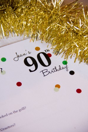 DIY Surprise 90th Birthday Party