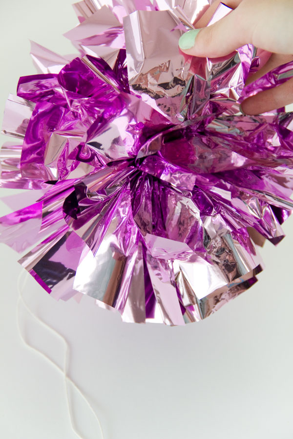 DIY Fringe Mylar Poms | Studio DIY DIY Fringe Mylar Poms | Studio DIY
