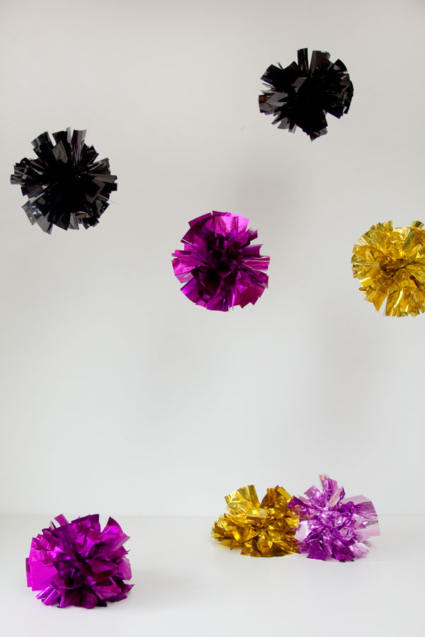 DIY Fringe Mylar Poms | Studio DIY DIY Fringe Mylar Poms | Studio DIY