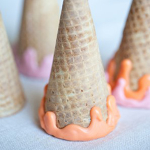 Five Things to do with Candy Melts Candy-Dipped-Ice-Cream-Cones-297x445