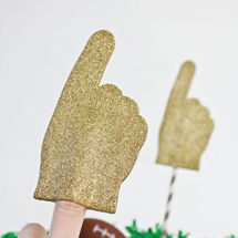 DIY Glitter Foam Fingers
