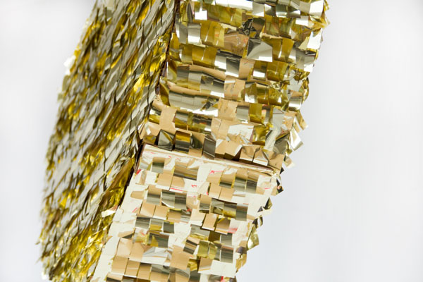 DIY Gold Mylar Pinata