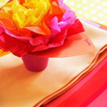 DIY Paper Flower Pot Place Cards