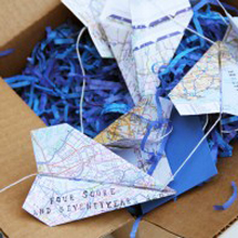 DIY Paper Airplane Garland for Father’s Day