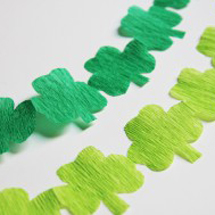 St. Patrick's Day DIY Shamrock Streamers streamer-garland-diy-for-st-patricks-day-285x189