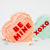 DIY Conversation Heart Piñatas