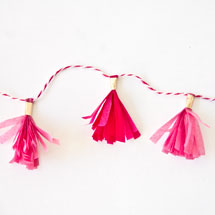 DIY Mini Tassel Garland