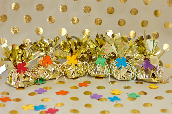 DIY Fringey Pots of Gold for St Patricks Day