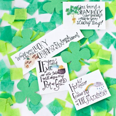 Free Printable Leprechaun Notes