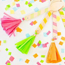 DIY Tassel Ice Cream Spoons