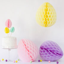 DIY Honeycomb Easter Eggs