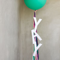 DIY Giant Balloon Messages