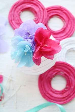 DIY Paper Flower Lanterns