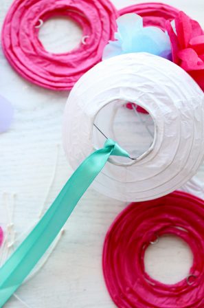 DIY Paper Flower Lanterns