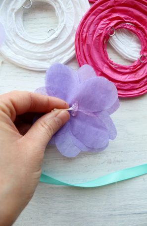 DIY Paper Flower Lanterns