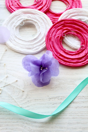 DIY Paper Flower Lanterns