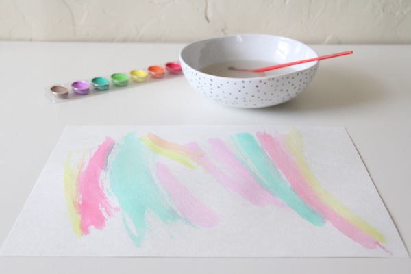 DIY Watercolor Monogram Straw Toppers Tutorial