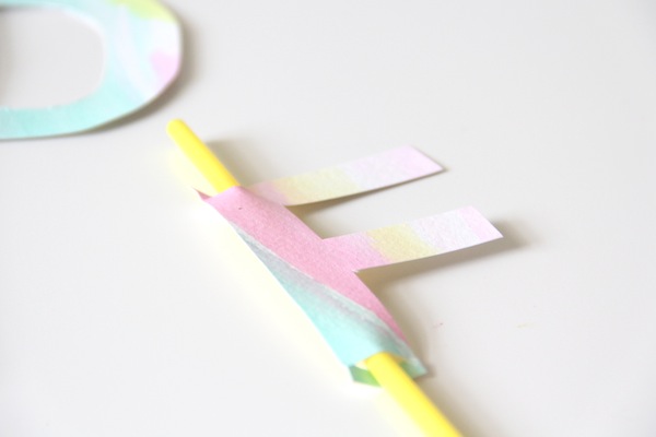 How To Make Monogram Straw Toppers