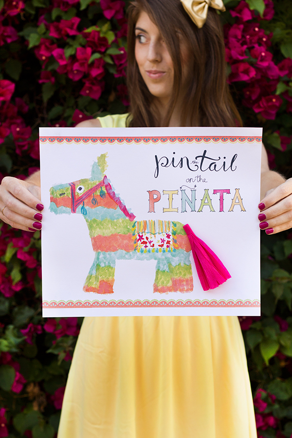 Pin the Tail on the Piñata (Free Printable!)