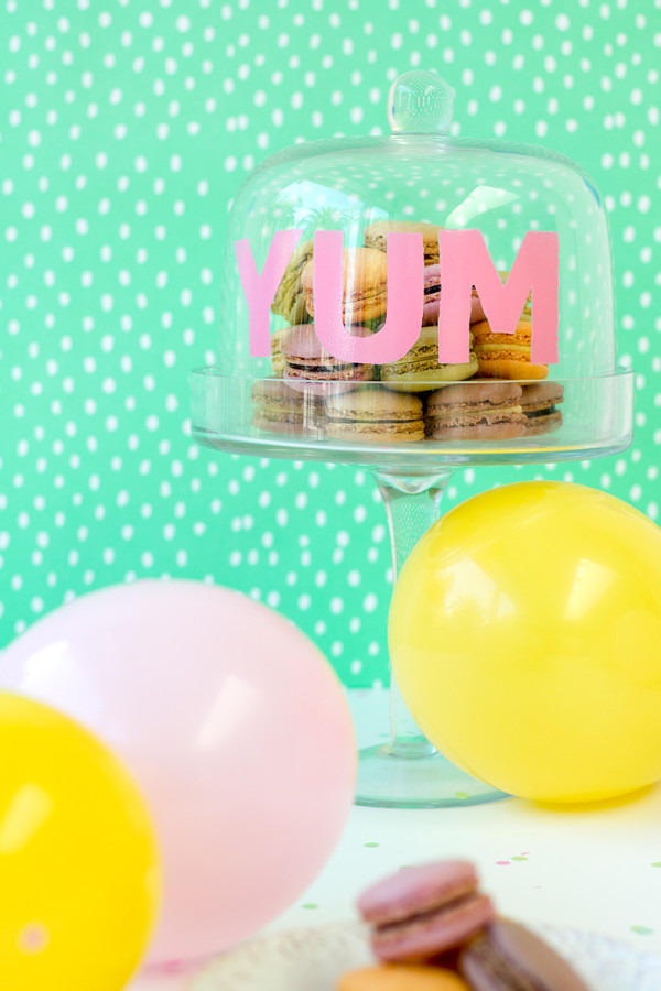 DIY Painted Cake Dome