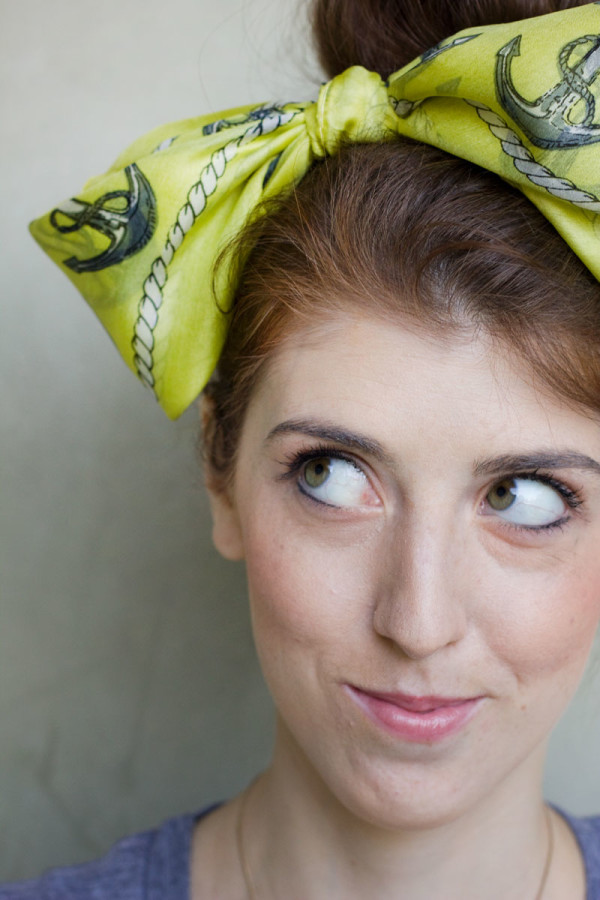DIY Scarf Hair Bow