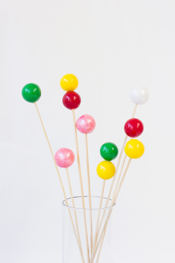 Gumball Drink Stirrers How To