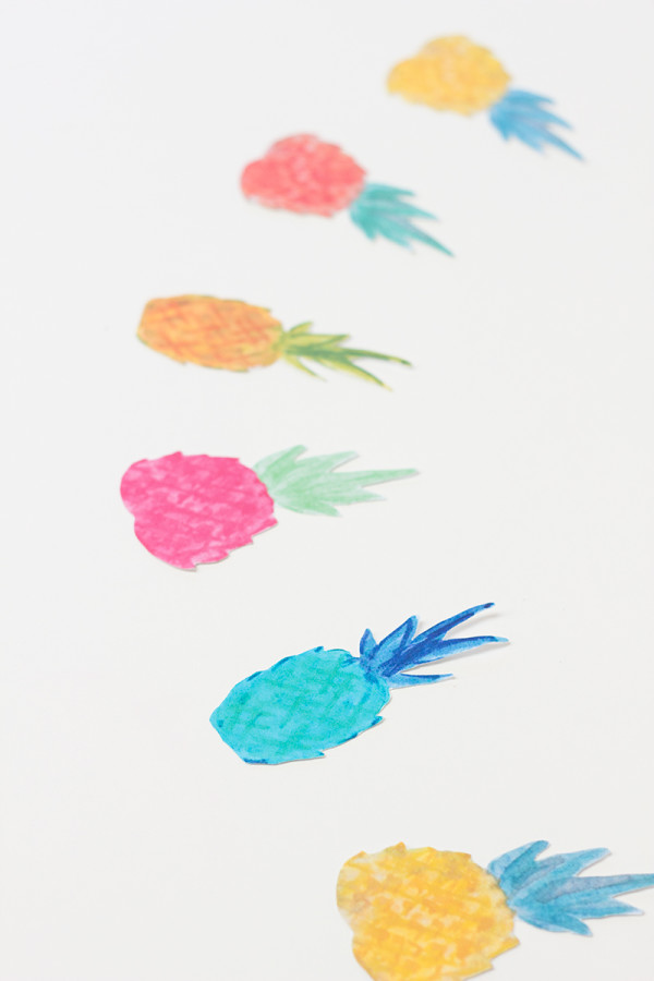 Watercolor Pineapples