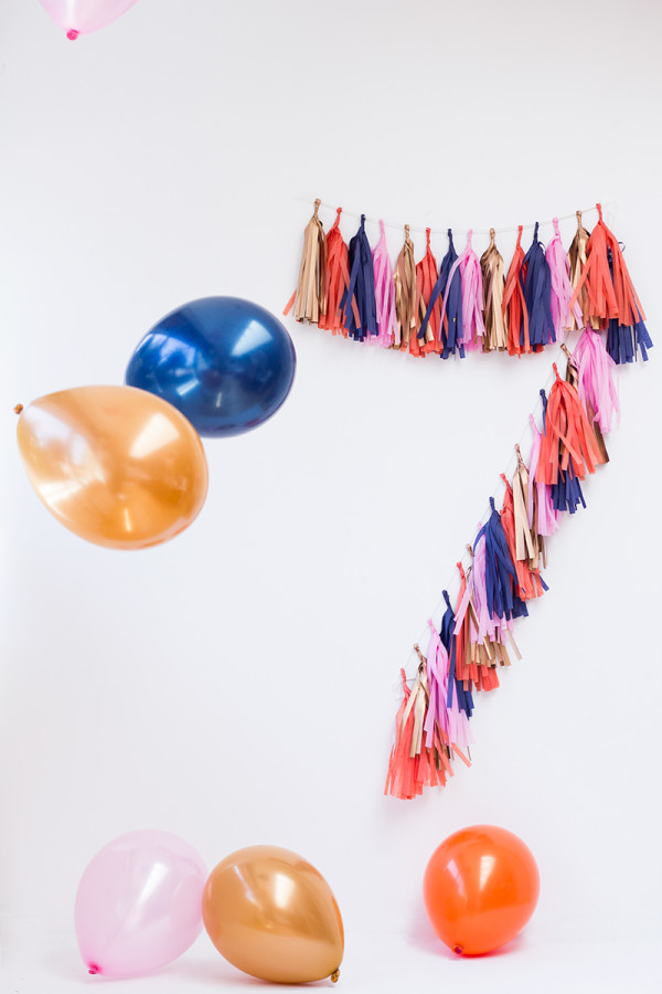DIY Tassel Garland Number