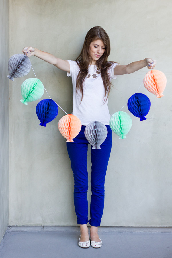 Honeycomb Balloon Garland DIY