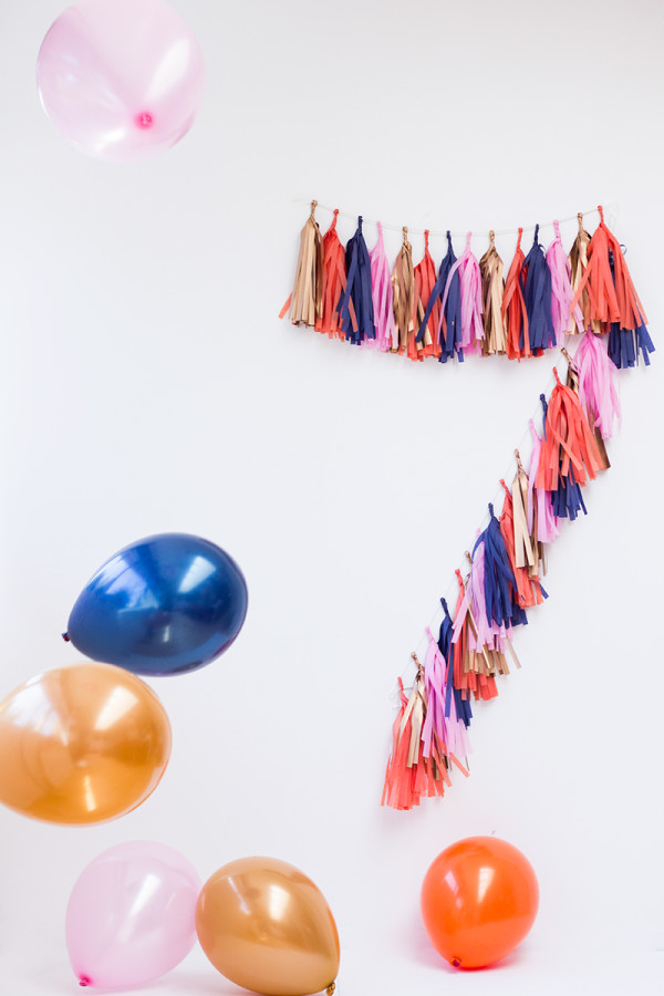 Tassel Garland Numbers DIY
