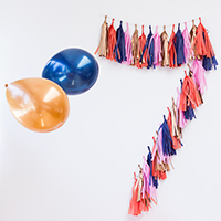 DIY Tassel Garland Numbers