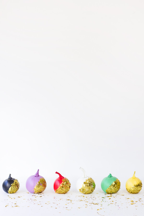 DIY Confetti Dipped Pumpkins DIY Confetti Dipped Pumpkins