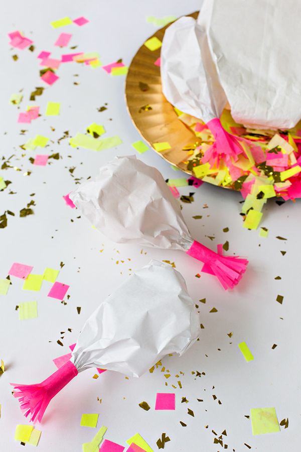 DIY Turkey Leg Confetti Poppers DIY Turkey Leg Confetti Poppers