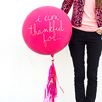 DIY “I Am Thankful For…” Balloon