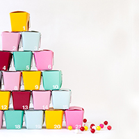 DIY Take-Out Box Advent Calendar
