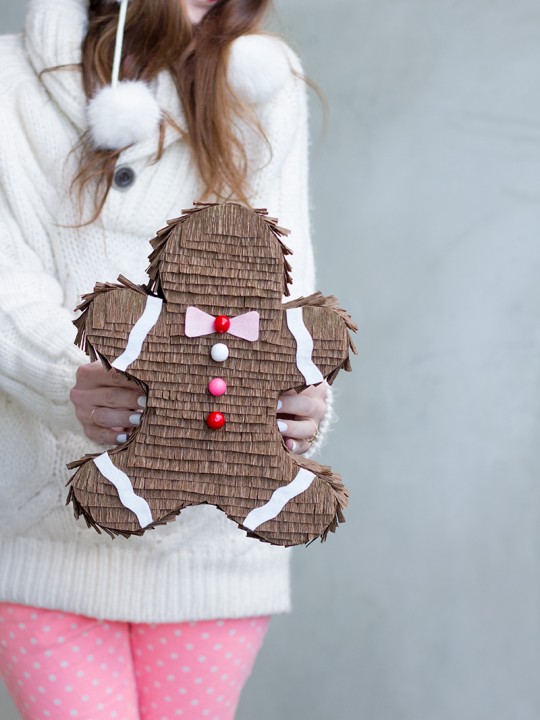 DIY Gingerbread Man Piñata