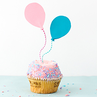 DIY Balloon Cupcake Toppers