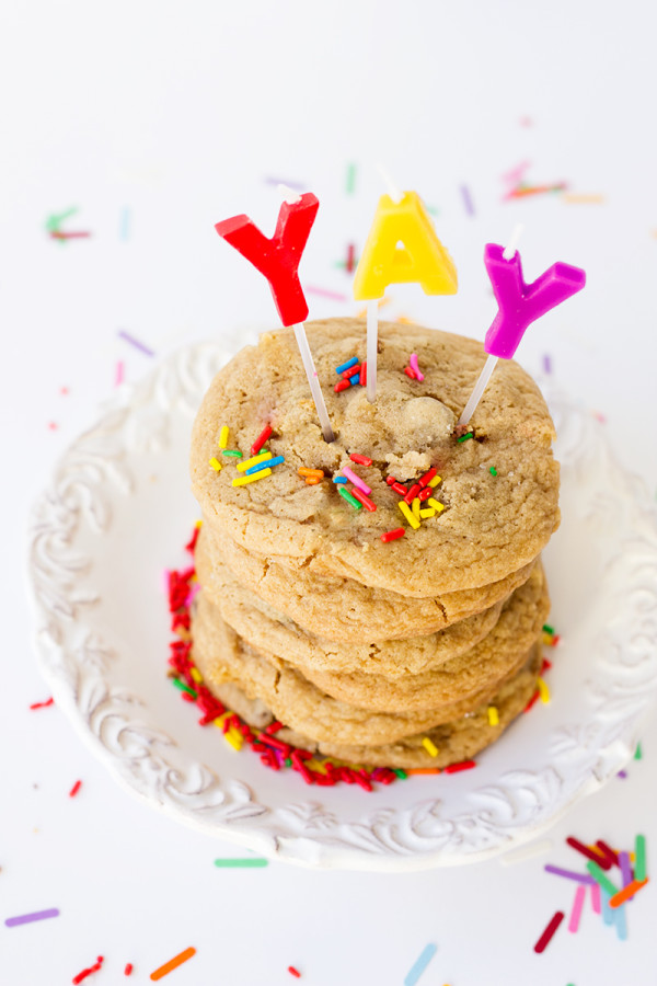 Chocolate Chip Cookie Birthday Cake