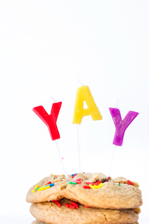 Chocolate Chip Cookie Birthday Cake