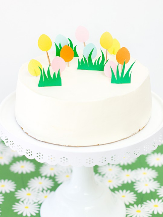 DIY Easter Egg Hunt Cake